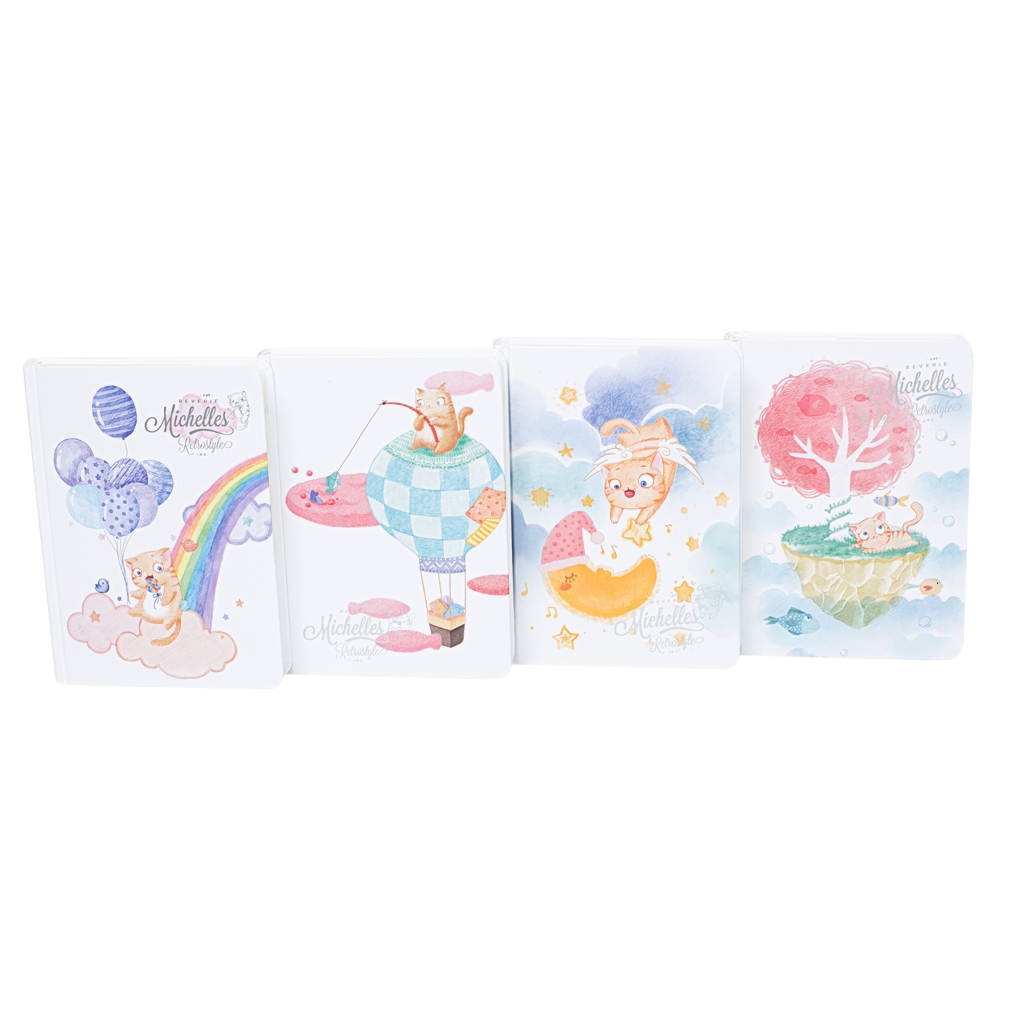 Блокнот Michelles Cat 4 види 128стор | Интернет-магазин Кактус