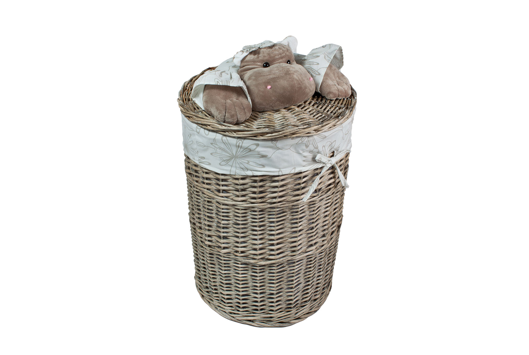 Корзина с крышкой (бегемот) M 37*h45cm | Интернет-магазин Кактус