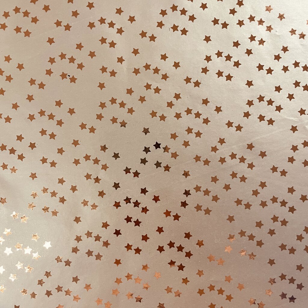 Бумага упаковочная фольгированная Розовые звезды 60г 70х100см | Интернет-магазин Кактус