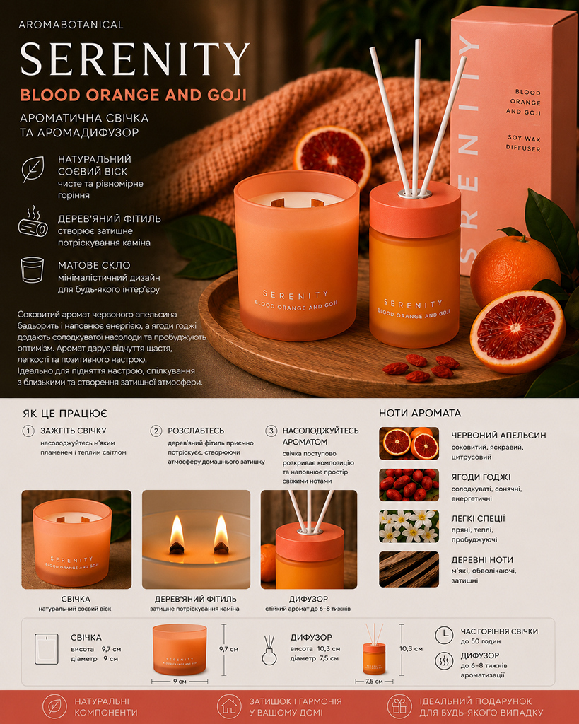 Диффузор Blood orange and Goji 200мл - ✓Купить в магазине Кактус