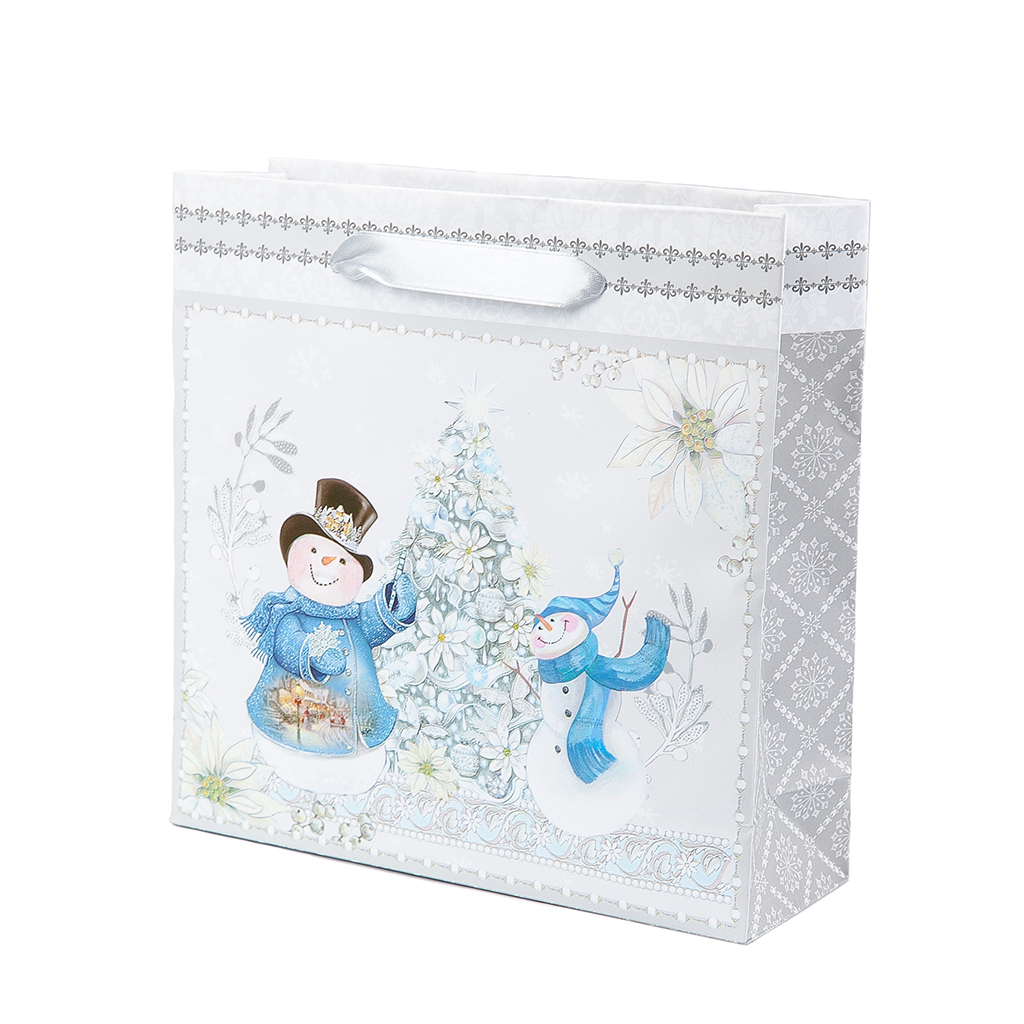 Пакет подарочный 18см голубой | Интернет-магазин Кактус