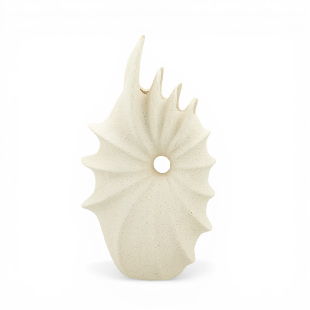 Ваза керамическая Laguna кремовая 27,5см | Интернет-магазин Кактус