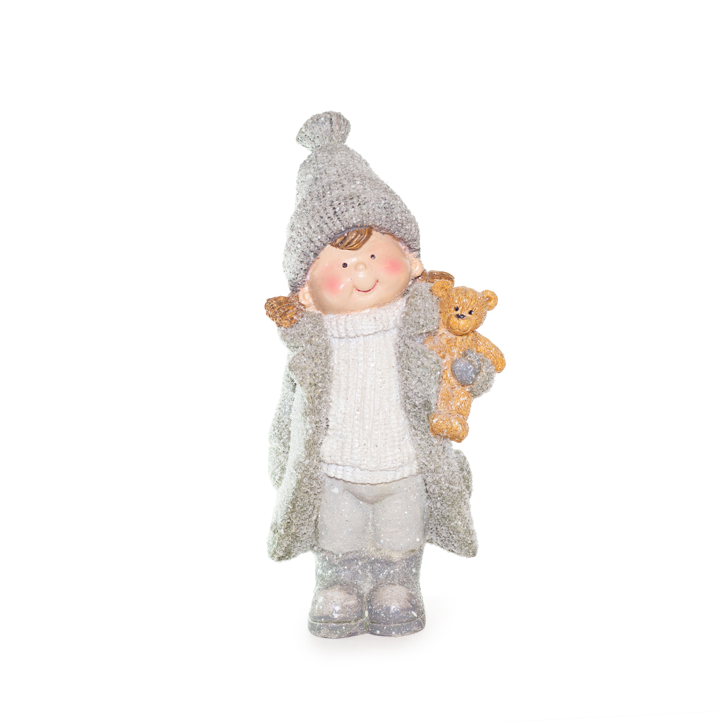 Фигурка Малышка с мишкой 23х11х7,5 | Интернет-магазин Кактус