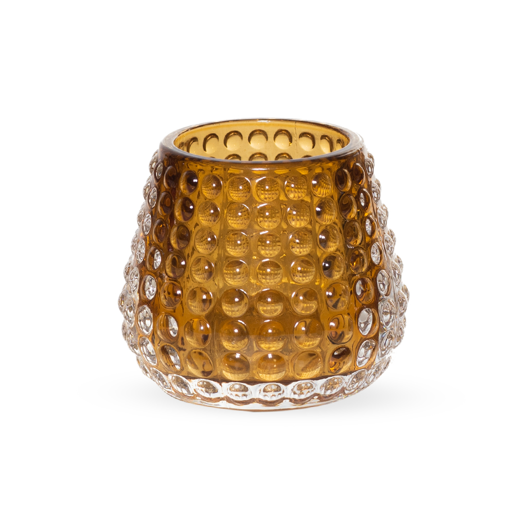 Подсвечник стекло желтый 6,5х7,4 см | Интернет-магазин Кактус