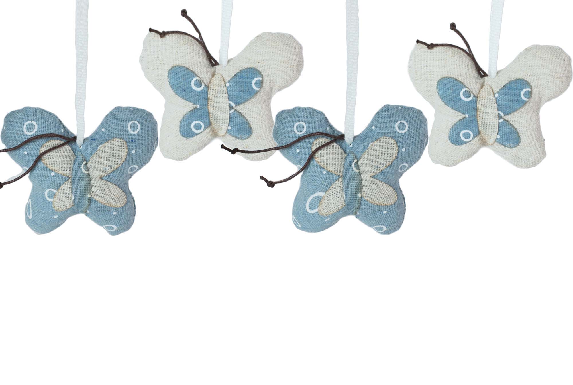 Бабочки декор подвеска 16х8см 4шт | Интернет-магазин Кактус