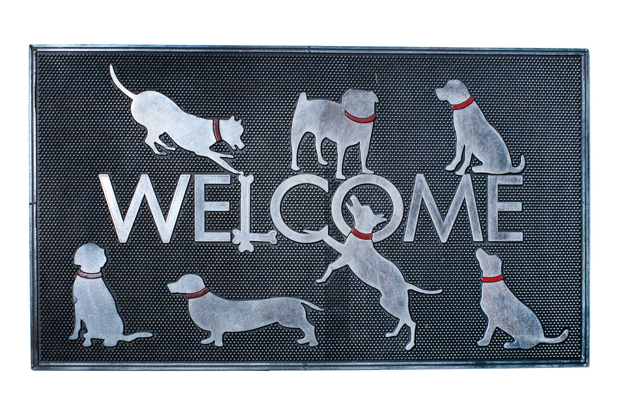 Килимок Welcome Dogs (гума) 45 * 75 см | Интернет-магазин Кактус