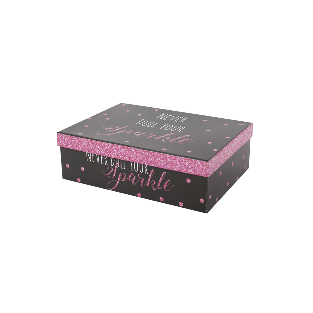 Коробка подарункова Sparkle прямоку S 20*15.5*8см | Интернет-магазин Кактус