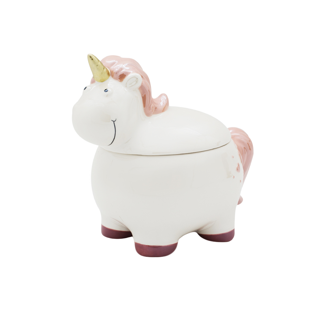 Банка для сипучих Єдиноріг біла | Интернет-магазин Кактус