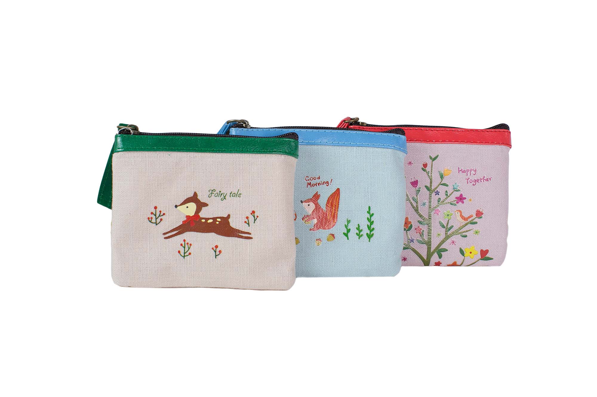Кошелек детский лен 10.3x8.7x1.7см (3 вида) | Интернет-магазин Кактус