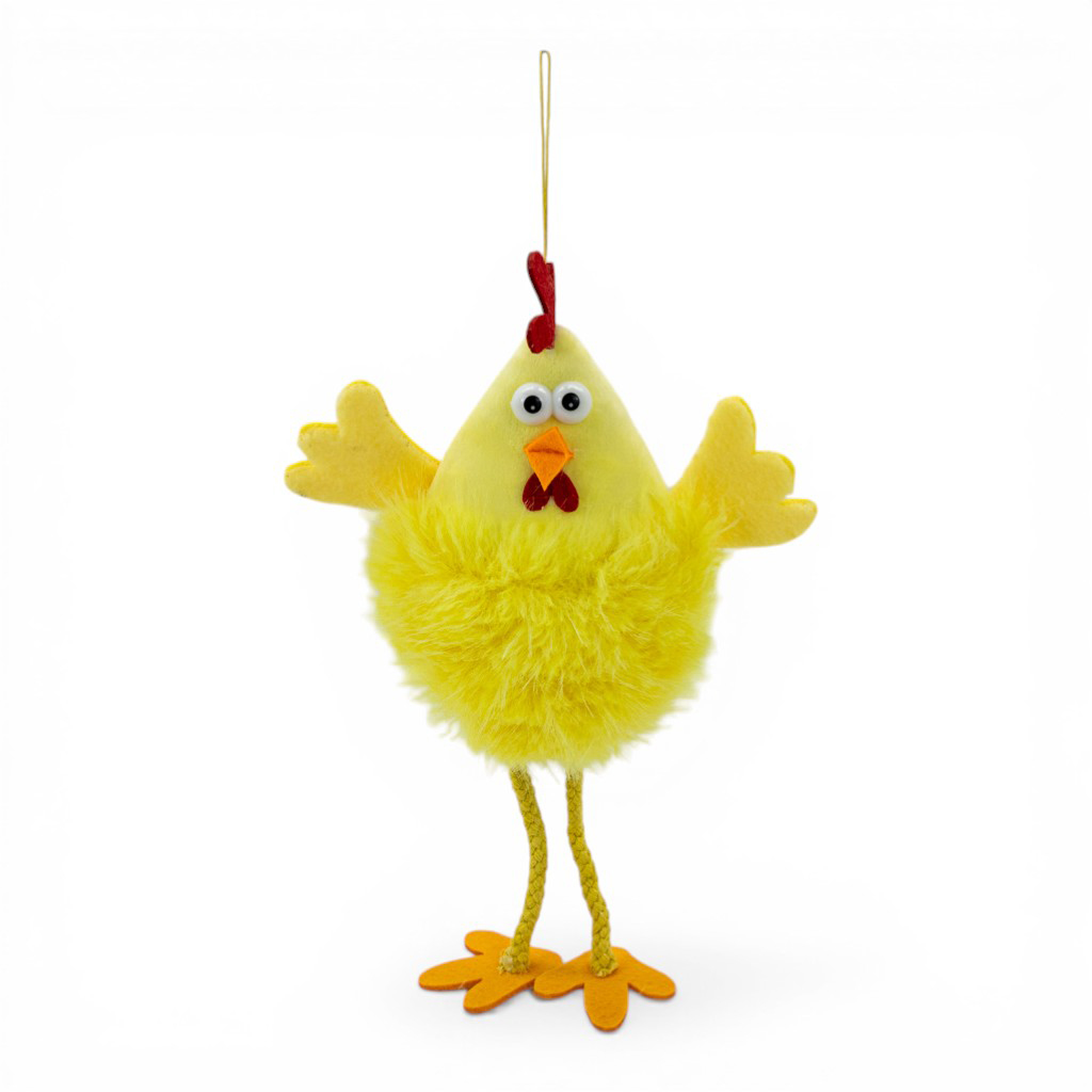 Декоративная пасхальная фигурка Курочка желтая 31см | Интернет-магазин Кактус