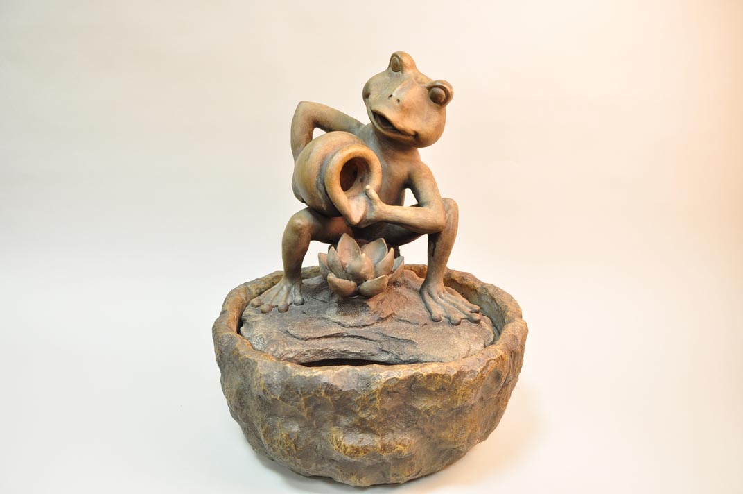 Фонтан Жабка с кувшином 40 см | Интернет-магазин Кактус