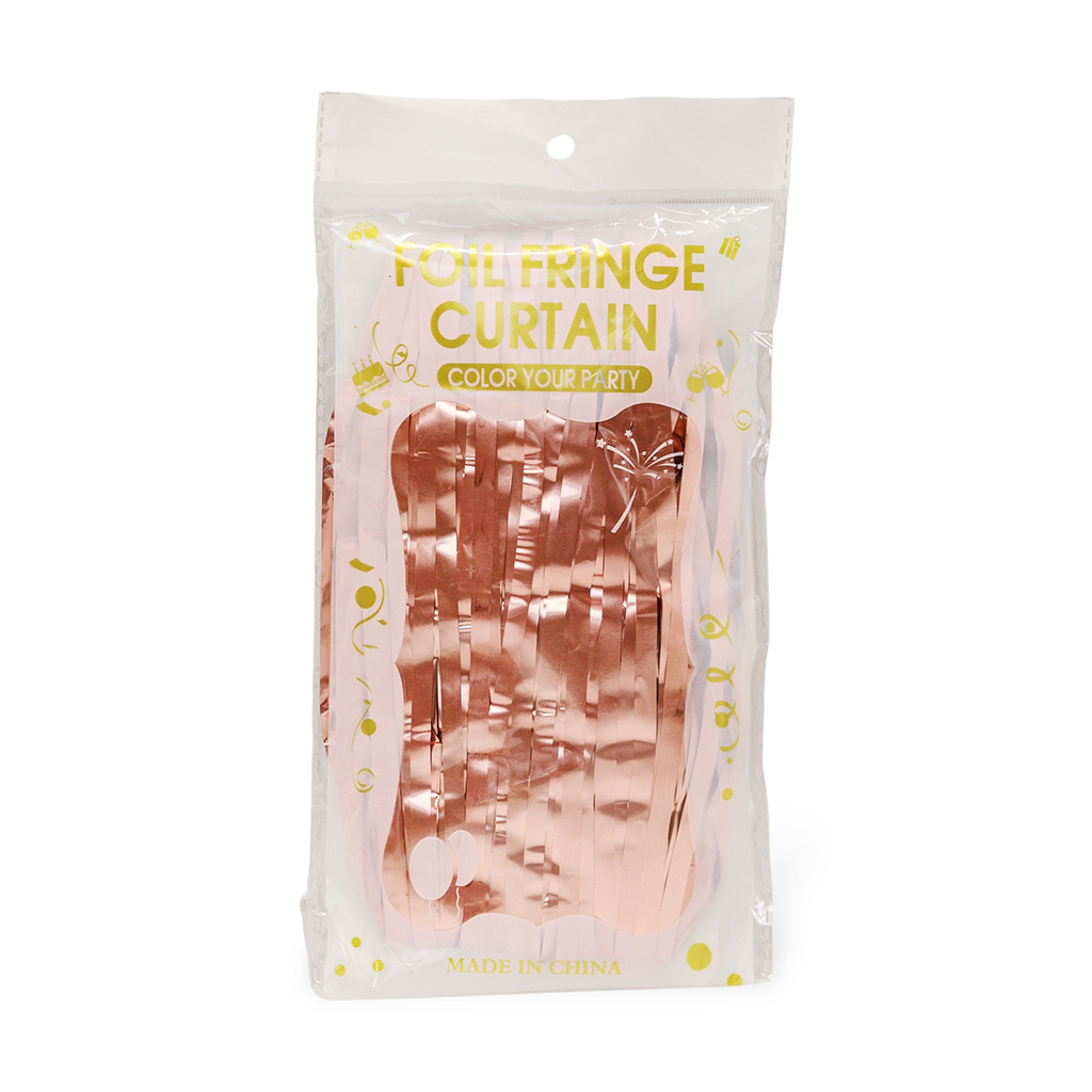 Штора из дождика розовое золото сатин 1х2м | Интернет-магазин Кактус