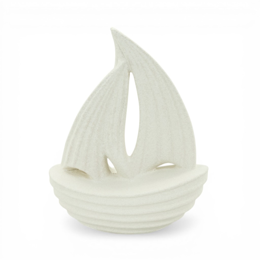 Фигурка керамическая Кораблик кремовый 22см | Интернет-магазин Кактус