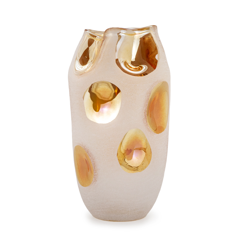 Ваза стеклянная Венецианская 22,5см | Интернет-магазин Кактус