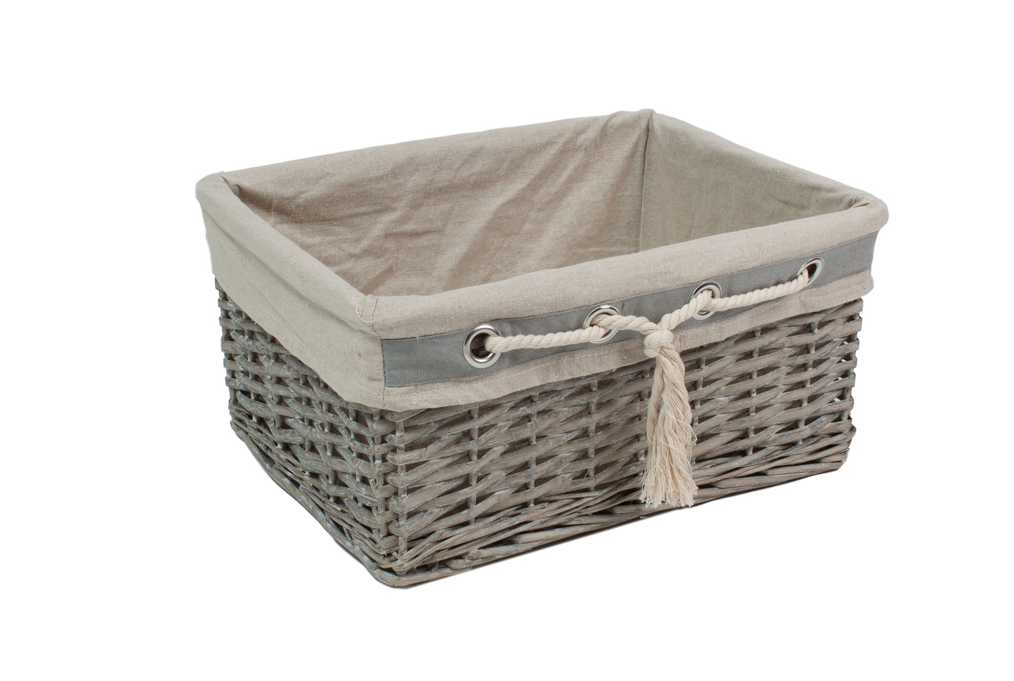 Кошик прямоку. з канатом S 43 * 34 * 20h | Интернет-магазин Кактус