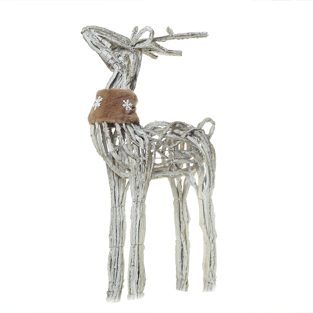 Олень из лозы декор 90см | Интернет-магазин Кактус