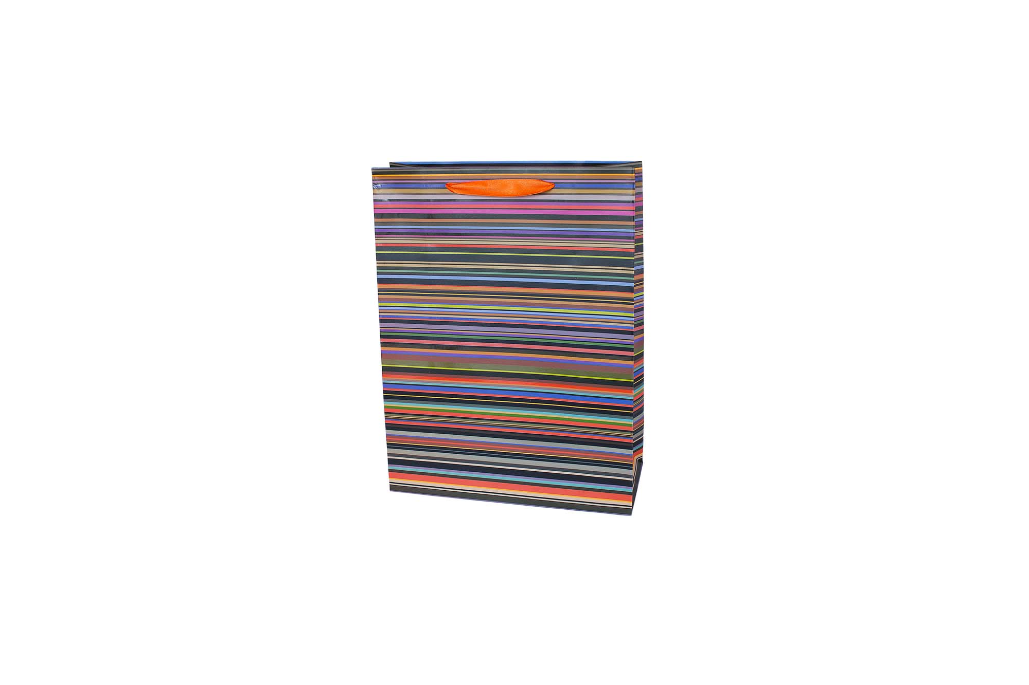 Пакет  бум. 'Полоса' M 96*245*88мм | Интернет-магазин Кактус