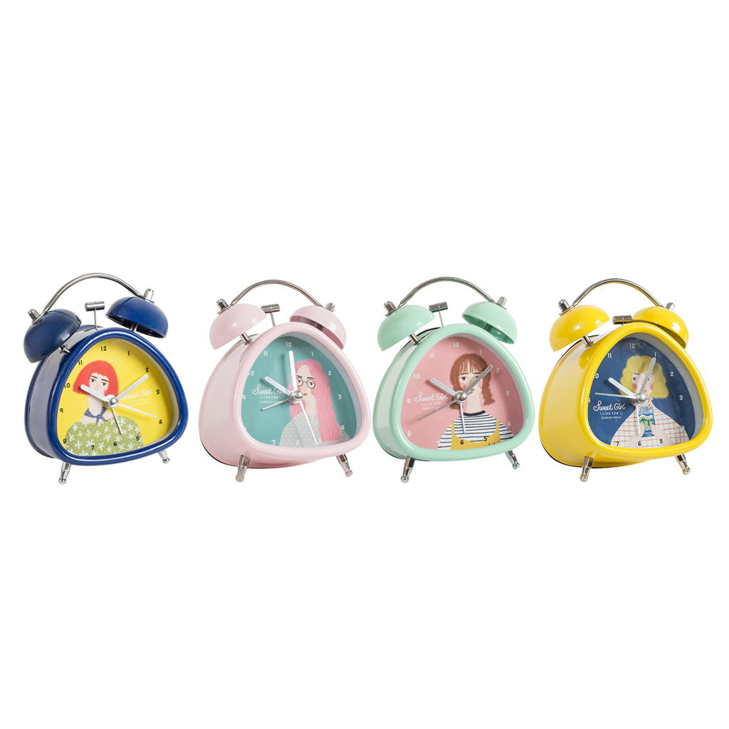 Будильник дівчинка 4 кольори | Интернет-магазин Кактус