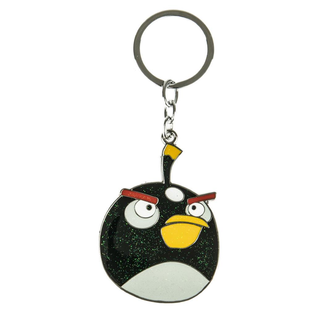 Брелок металл Angry Bird черн. | Интернет-магазин Кактус