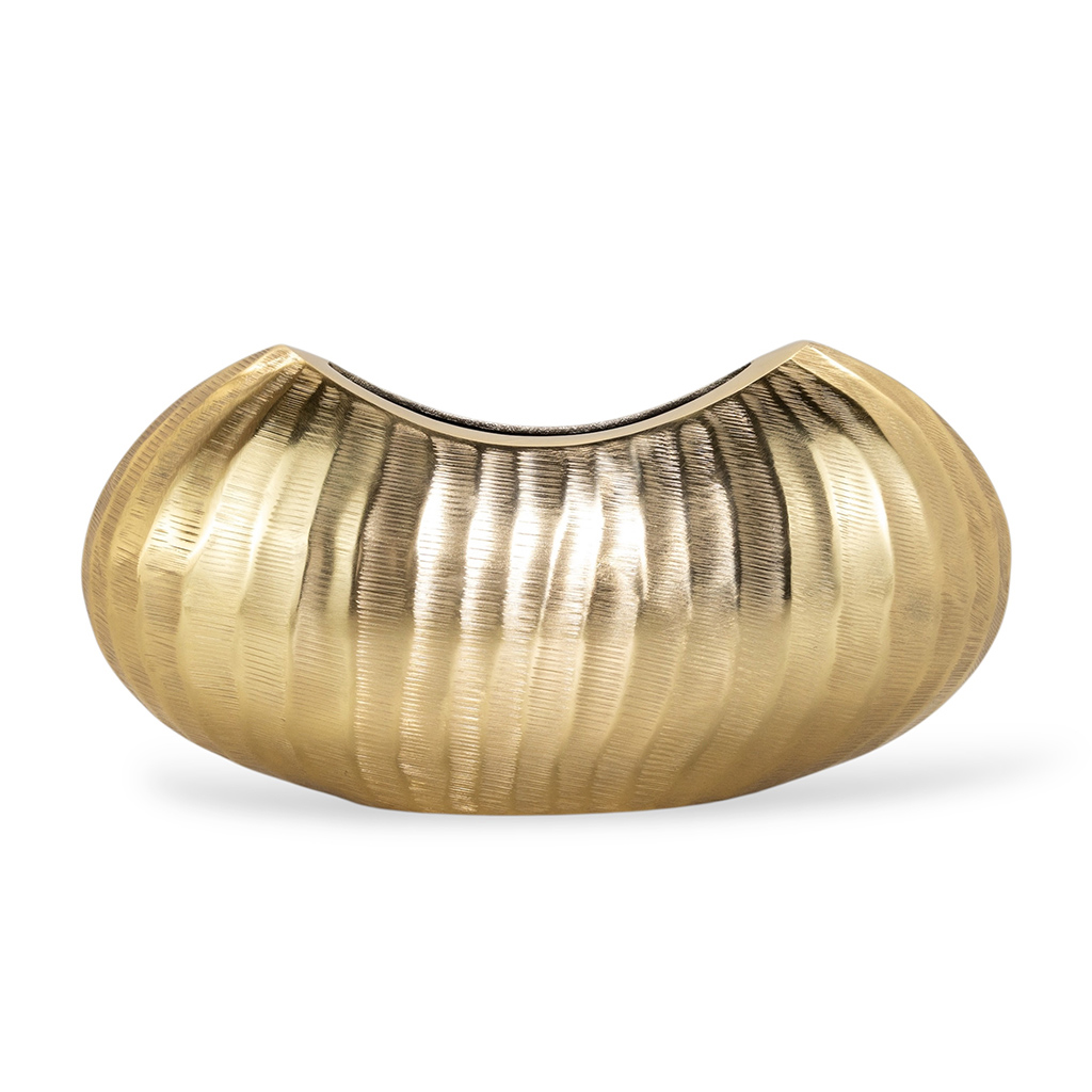 Ваза алюминиевая Боб золото 19 см | Интернет-магазин Кактус