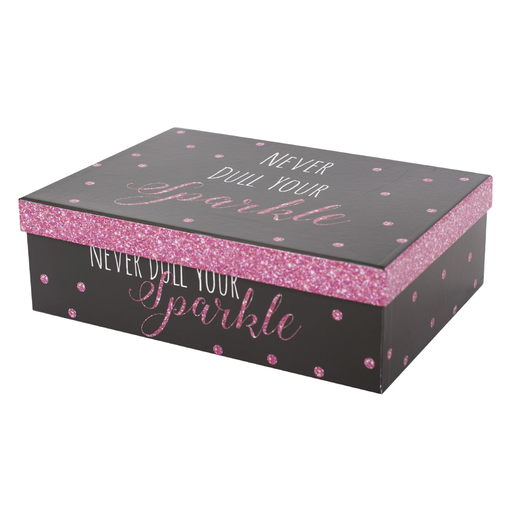 Коробка подарункова Sparkle прямоку L 30*21.5*9.5 | Интернет-магазин Кактус