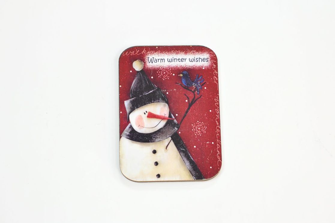 Магніт 5.5 * 5.5см (Warm wishes) | Интернет-магазин Кактус