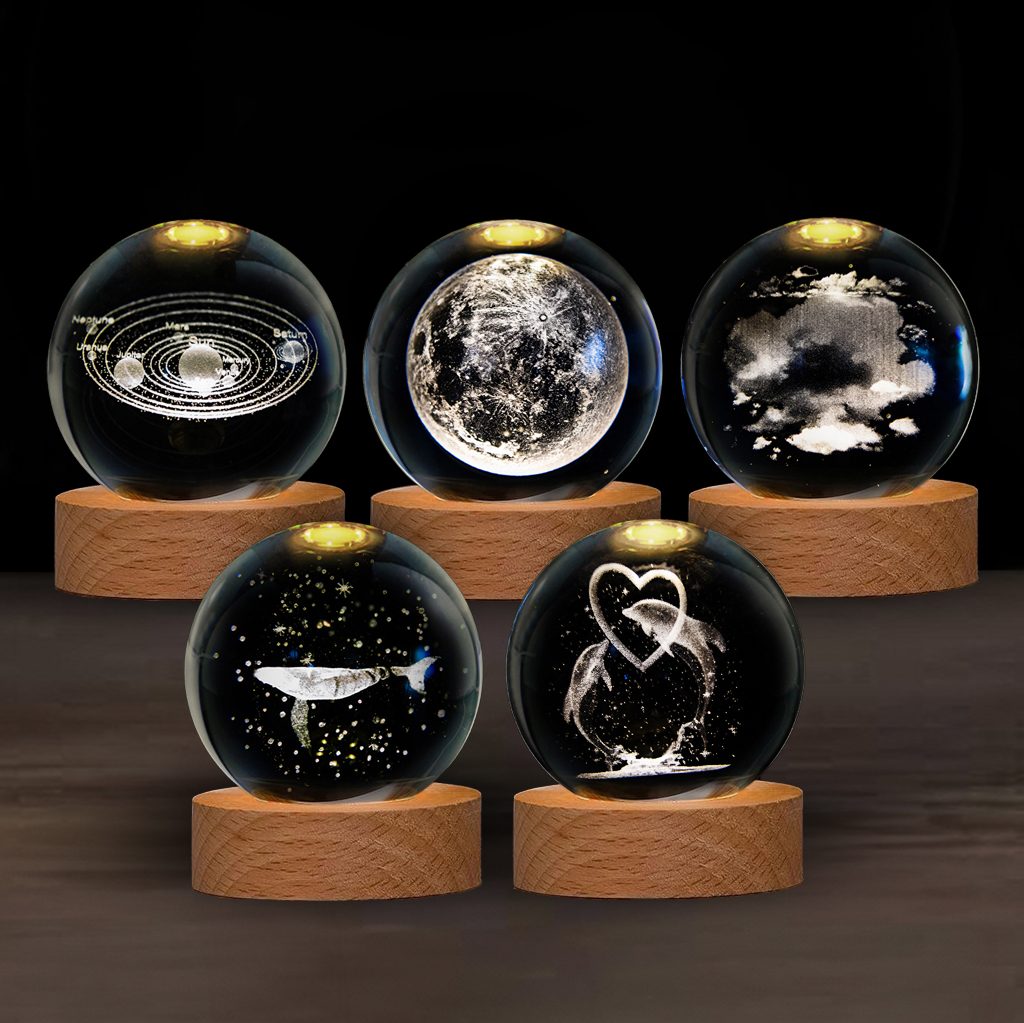 Хрустальный шар с подсветкой Orion 7 см 5 видов | Интернет-магазин Кактус