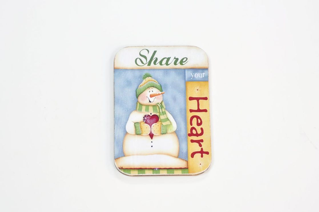 Магніт 5.5 * 7.5 см Share your heart | Интернет-магазин Кактус