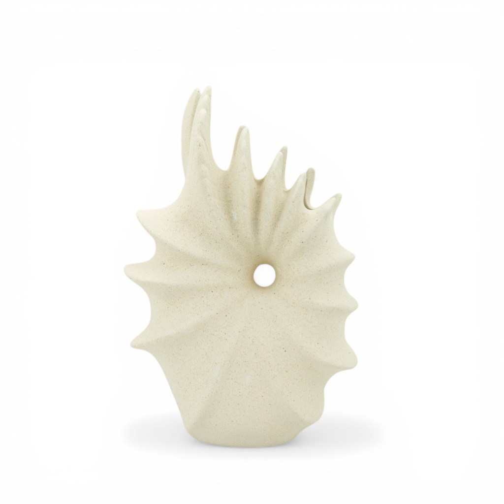 Ваза керамическая Laguna кремовая 21,5см | Интернет-магазин Кактус