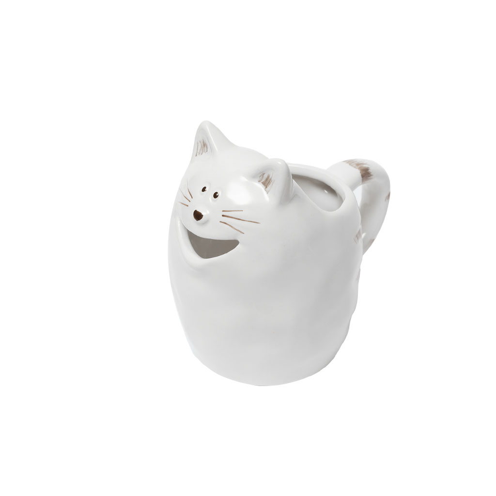 Молочник Кіт білий 250мл 11см | Интернет-магазин Кактус