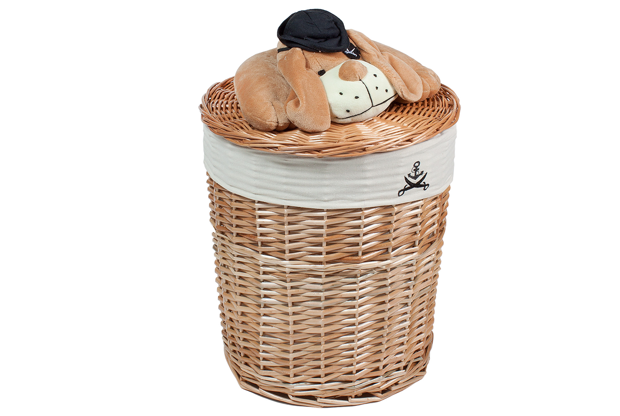 Корзина L 60h*41см (Пес Пират) | Интернет-магазин Кактус