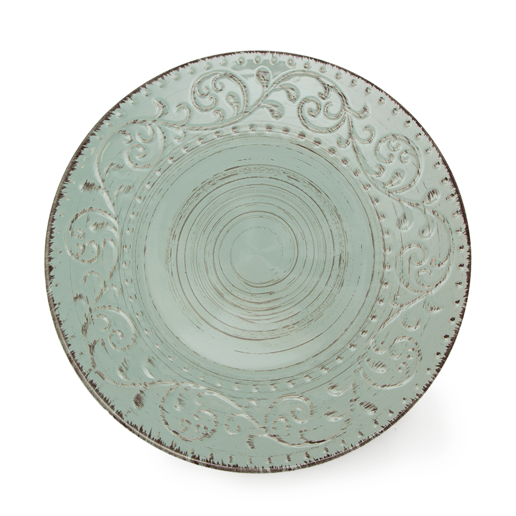 Тарелка обеденная АНТИК небесная бирюза 27,5см | Интернет-магазин Кактус