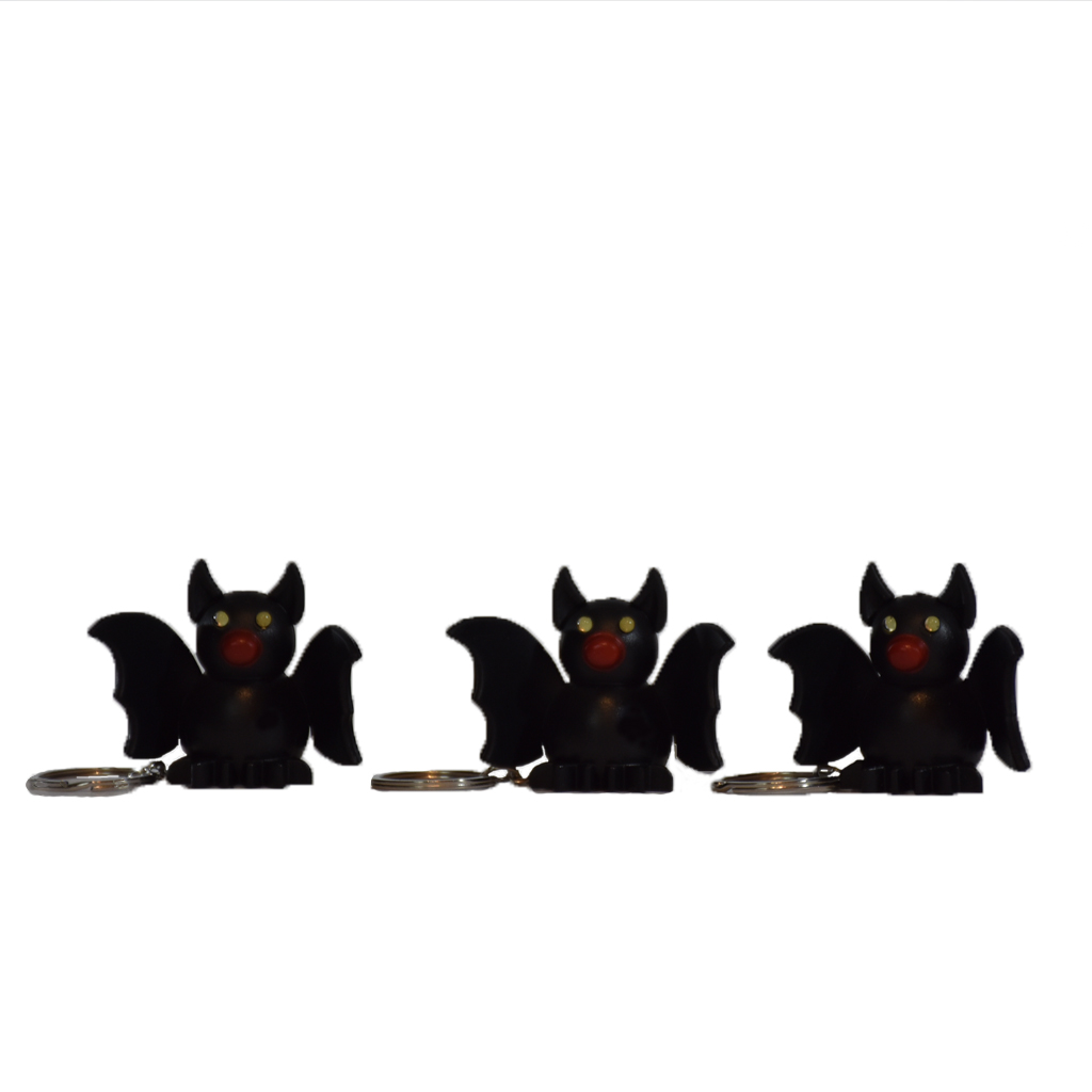 Брелок с фонариком Летучая мышь 6х5см | Интернет-магазин Кактус