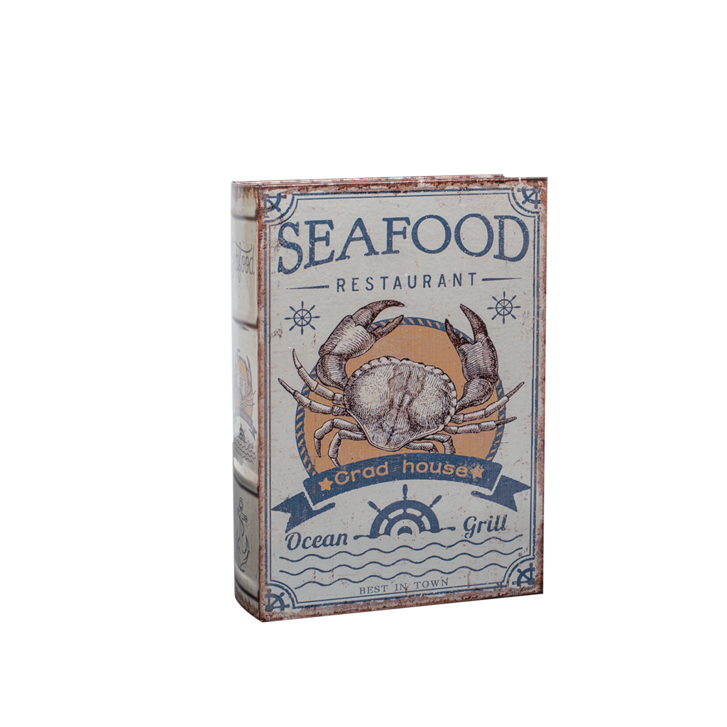 Шкатулка-фоліант Seafood металік PU M | Интернет-магазин Кактус