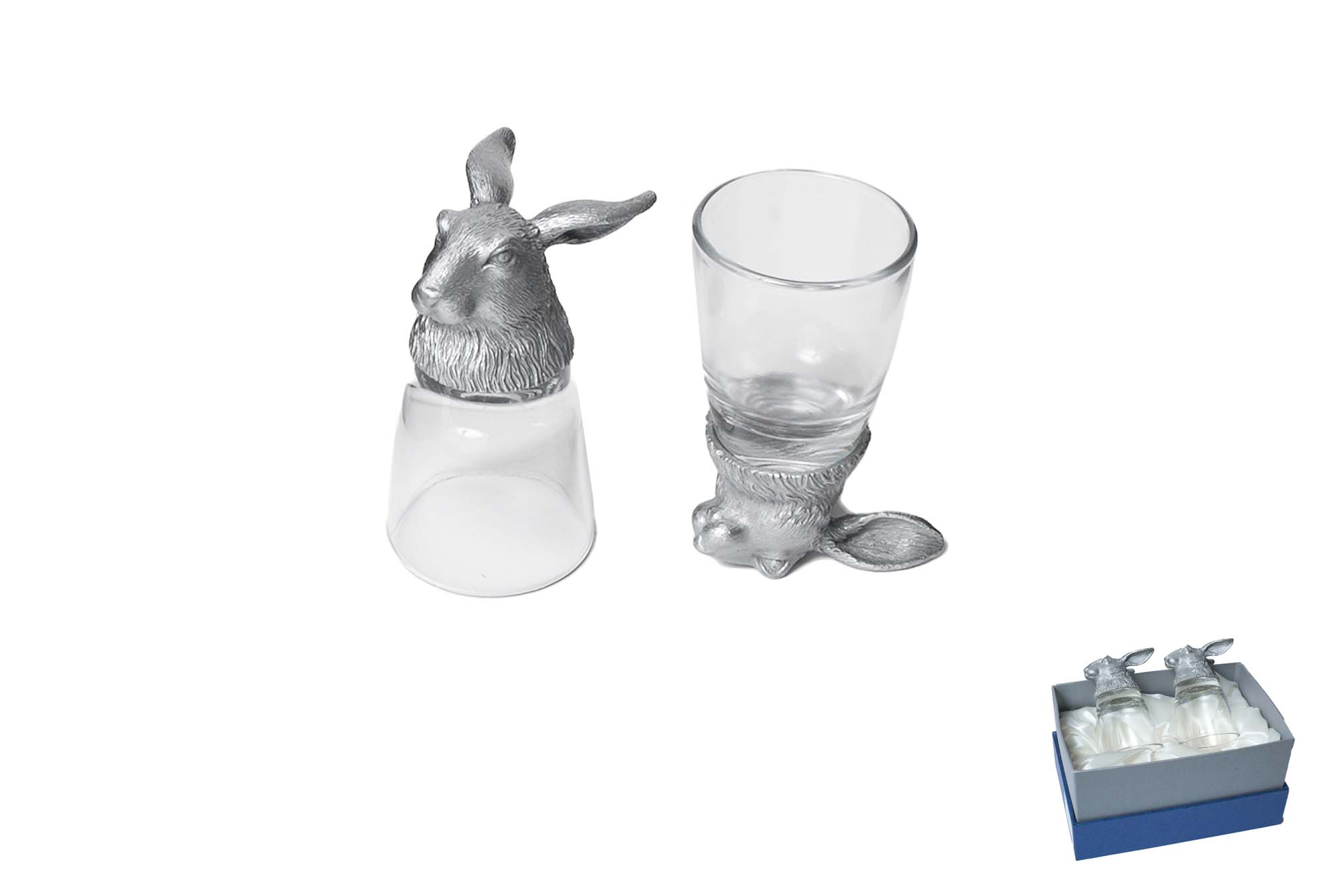 Рюмки Заяц 2 шт 50 мл | Интернет-магазин Кактус