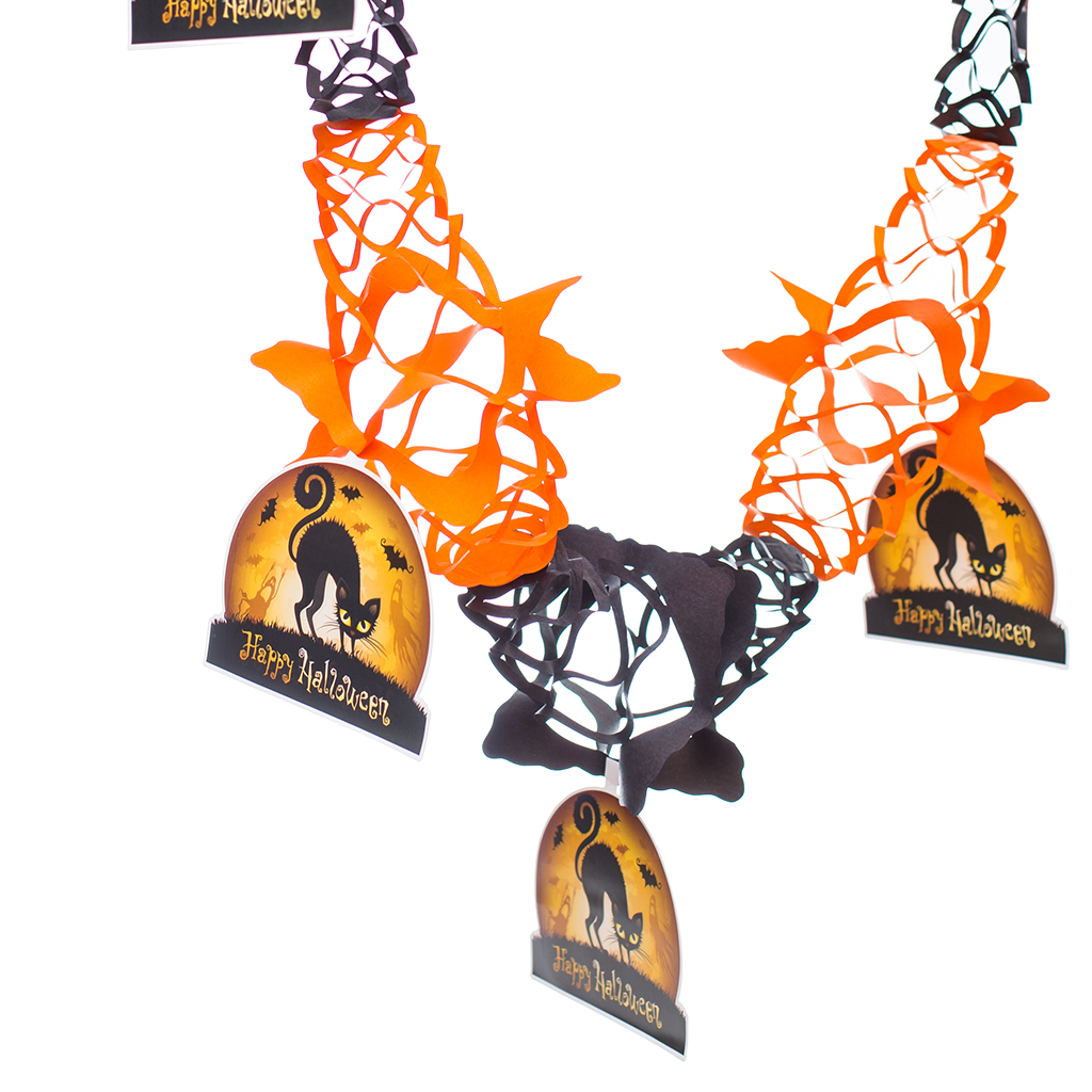Гірлянда бум на Хел чорна Кішка 25*14*35см1/12 | Интернет-магазин Кактус