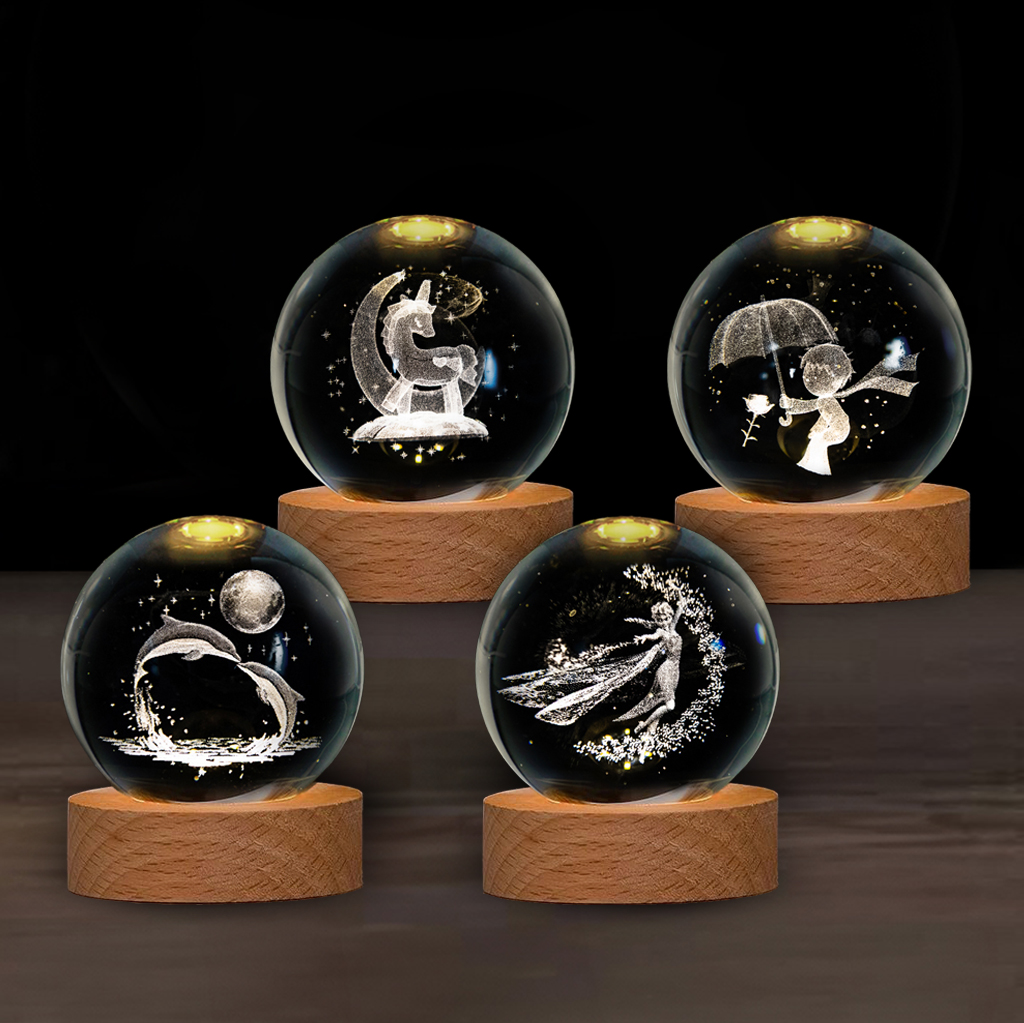 Хрустальный шар с подсветкой Orion 5 см 5 видов | Интернет-магазин Кактус