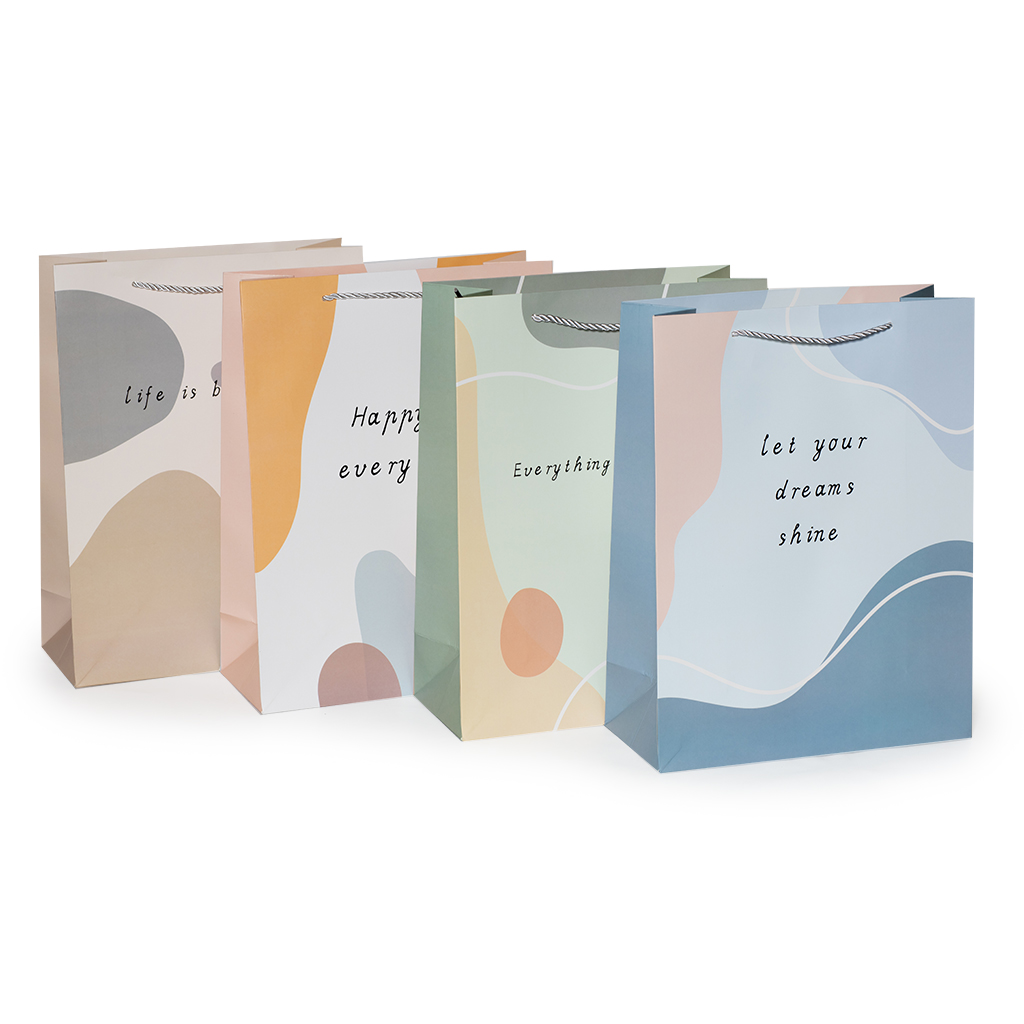 Пакет подарочный Капли L 38x29x12,5cm | Интернет-магазин Кактус