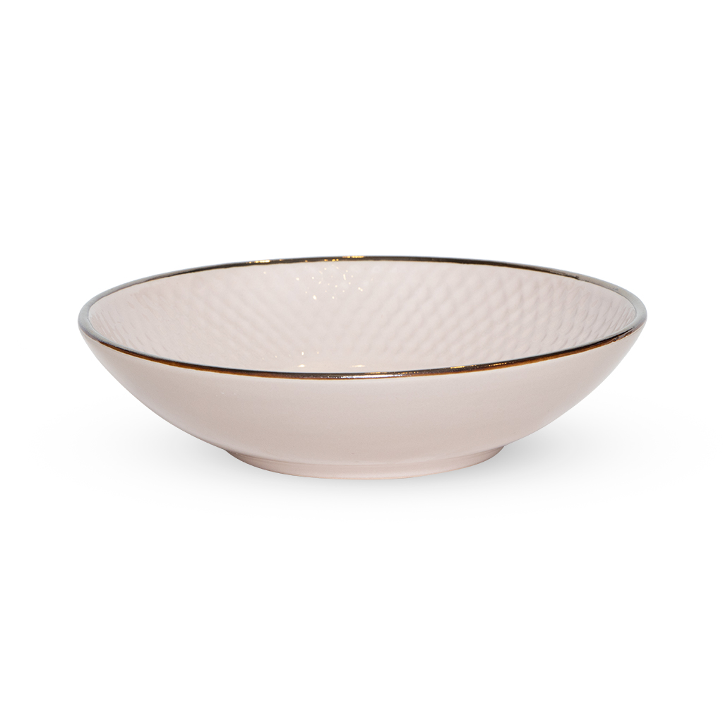 Плошка Модерн пудрово-бежевая 20см | Интернет-магазин Кактус