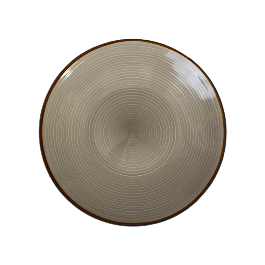Тарелка керамика бежевая 21.5см | Интернет-магазин Кактус