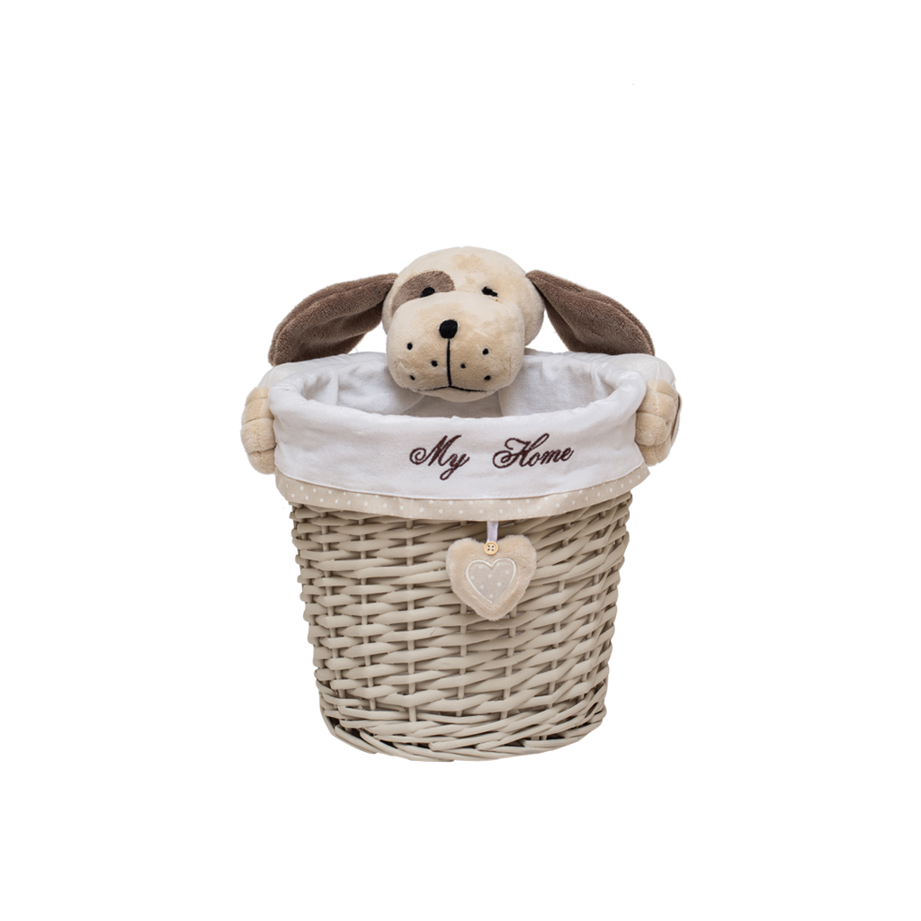 Корзина Собака L 28х26см | Интернет-магазин Кактус