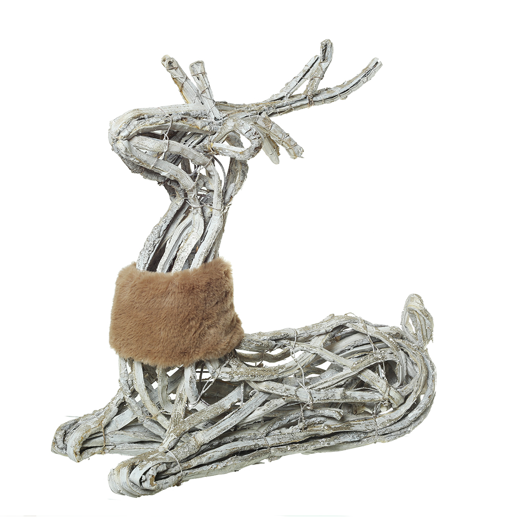 Олень з лози декор 43см | Интернет-магазин Кактус