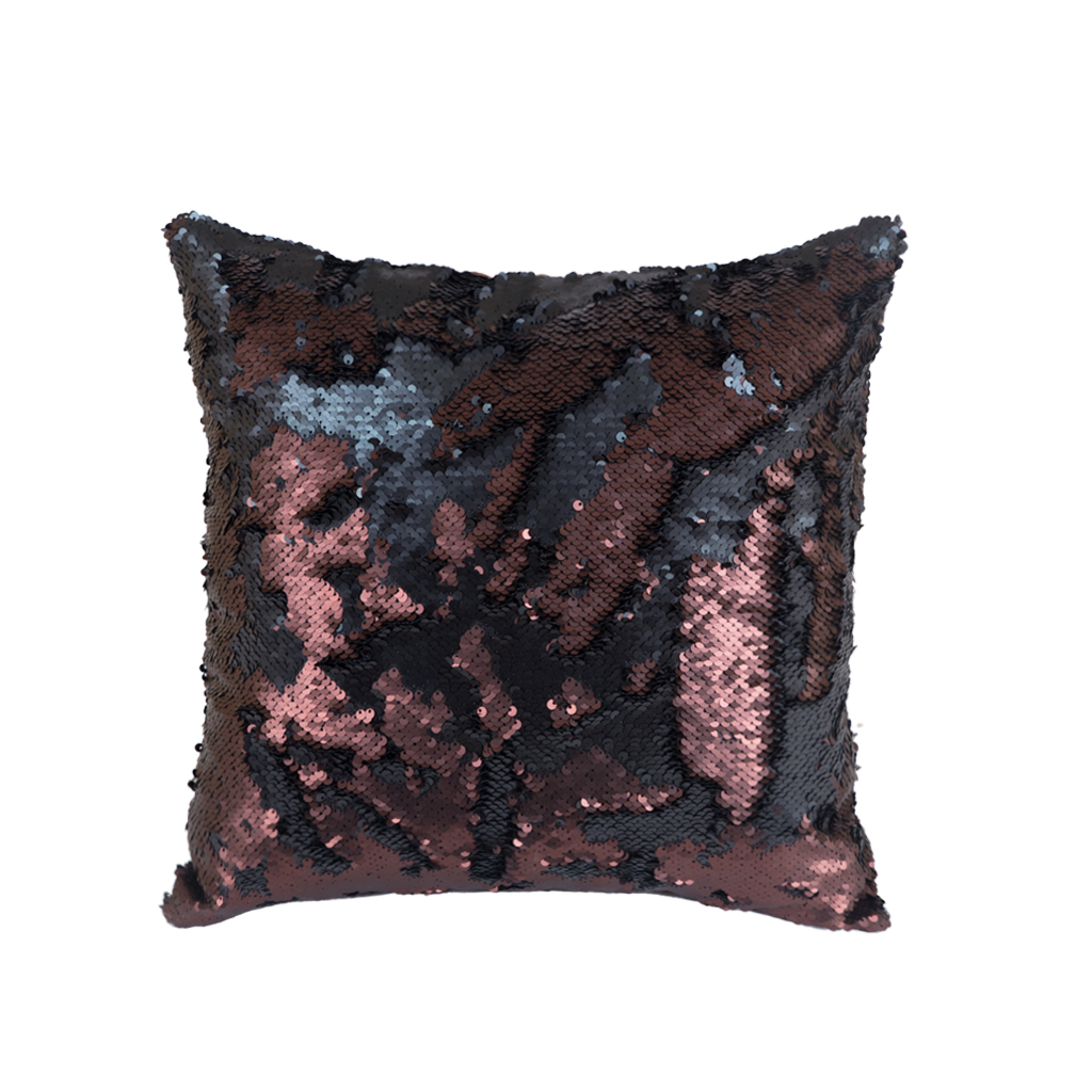 Напірник паєтками мідно-чорний 40 * 40см | Интернет-магазин Кактус