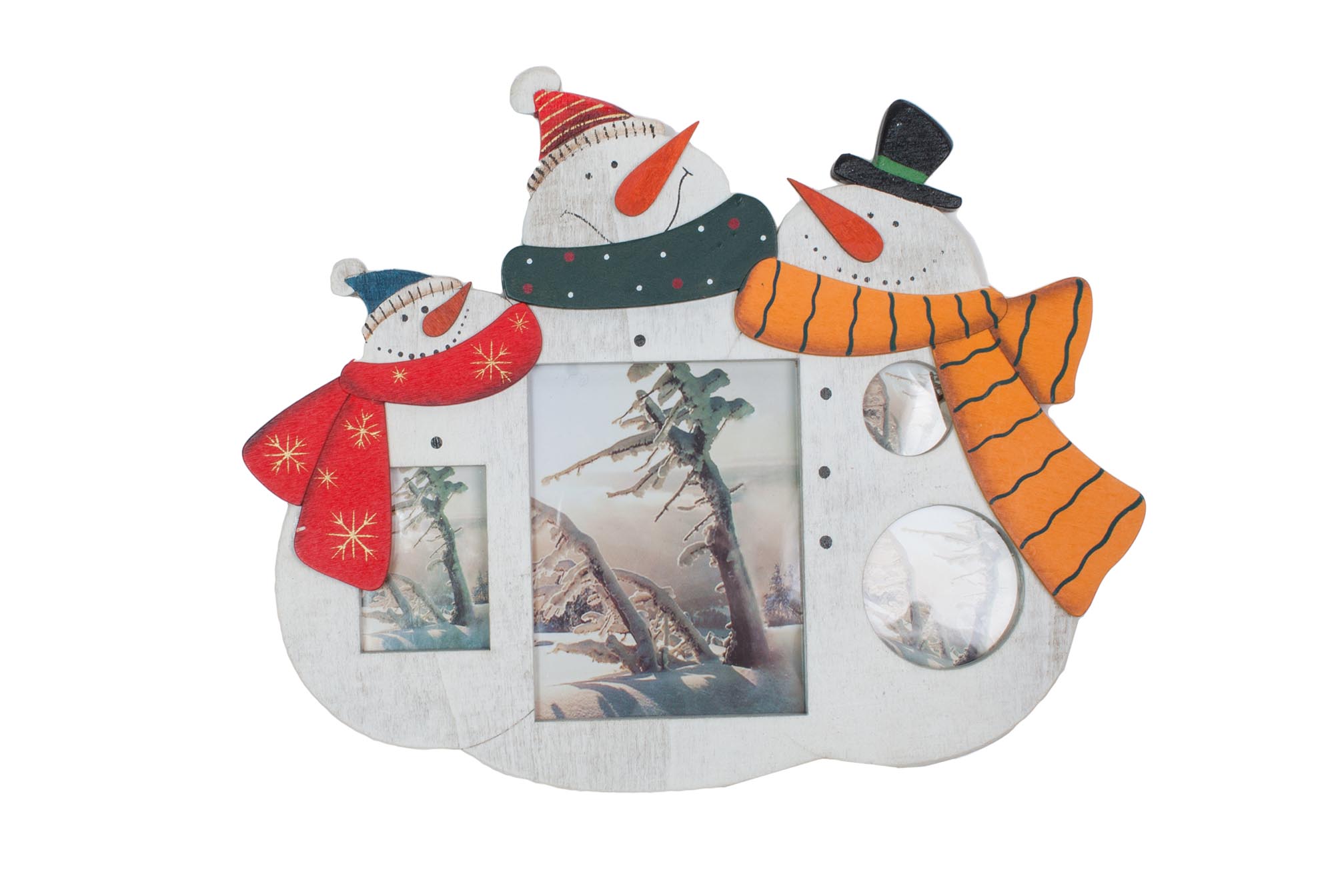 Фоторамка Сніговик 4 фото 30cм | Интернет-магазин Кактус