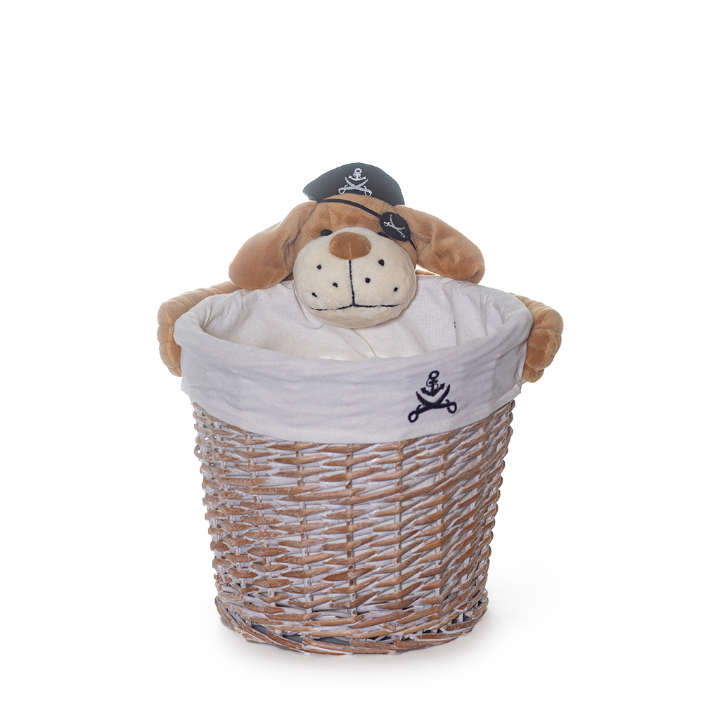 Корзина Пес пират L 60х40см | Интернет-магазин Кактус