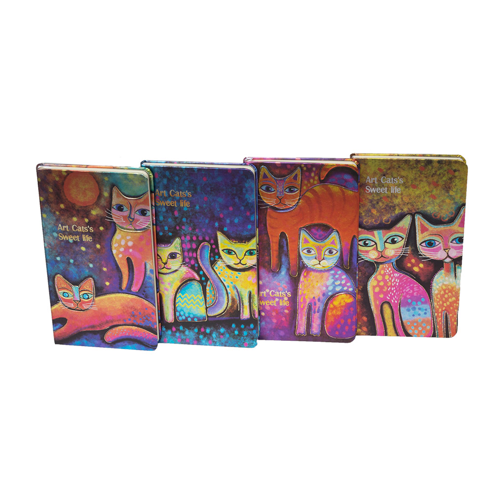 Блокнот Art Cats 4 вида 10.5*18.5cm | Интернет-магазин Кактус
