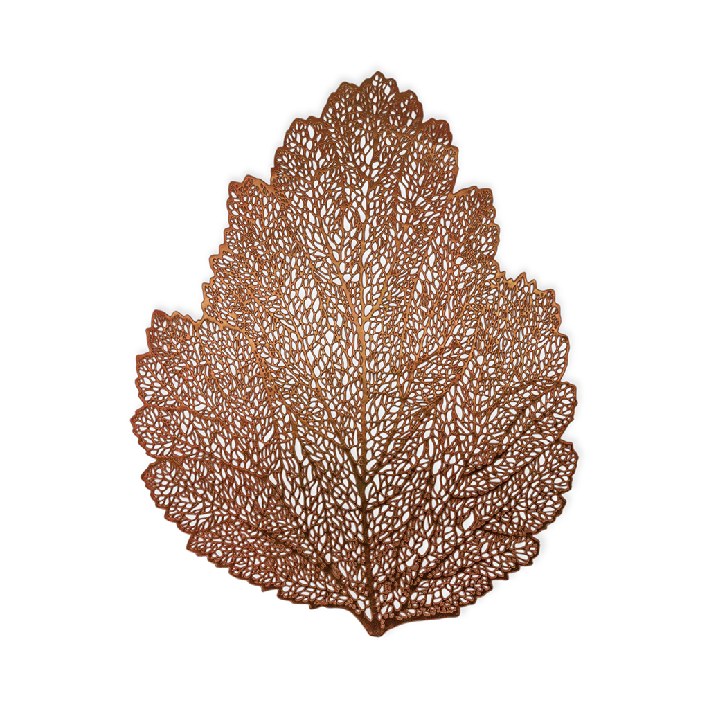 Салфетка под тарелку Crispy leaf бронза 38х38см | Интернет-магазин Кактус