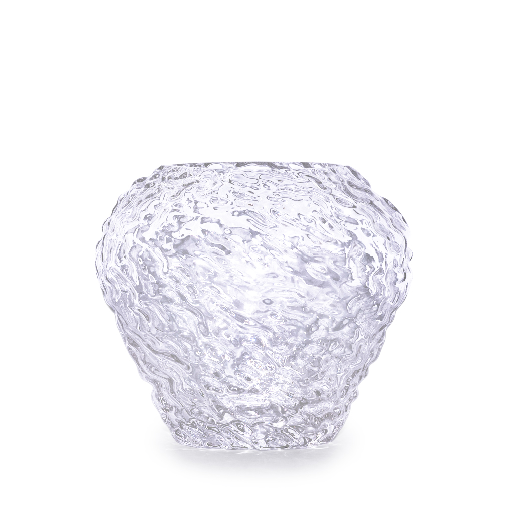 Ваза стеклянная Жатка треугольная 18см | Интернет-магазин Кактус