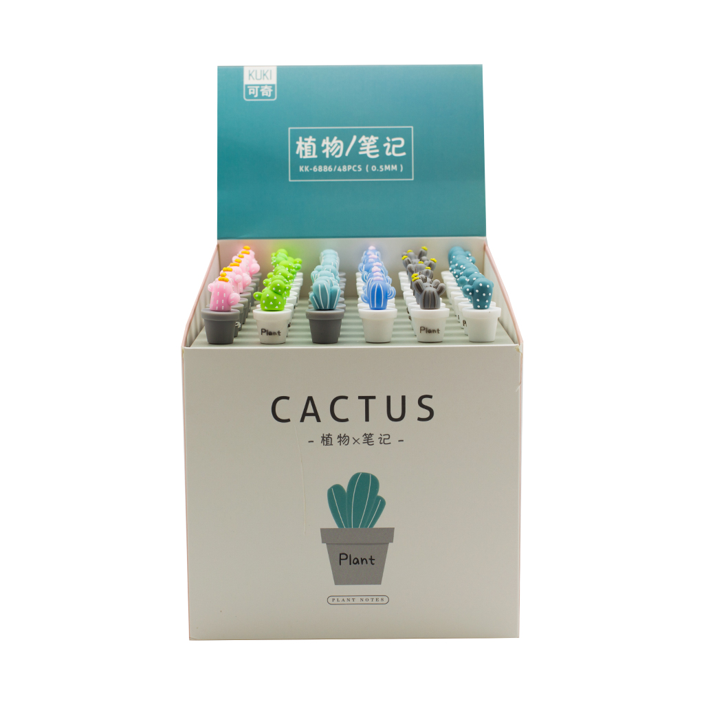 Гелева ручка КАКТУС в боксі 6 видів 8/48 | Интернет-магазин Кактус