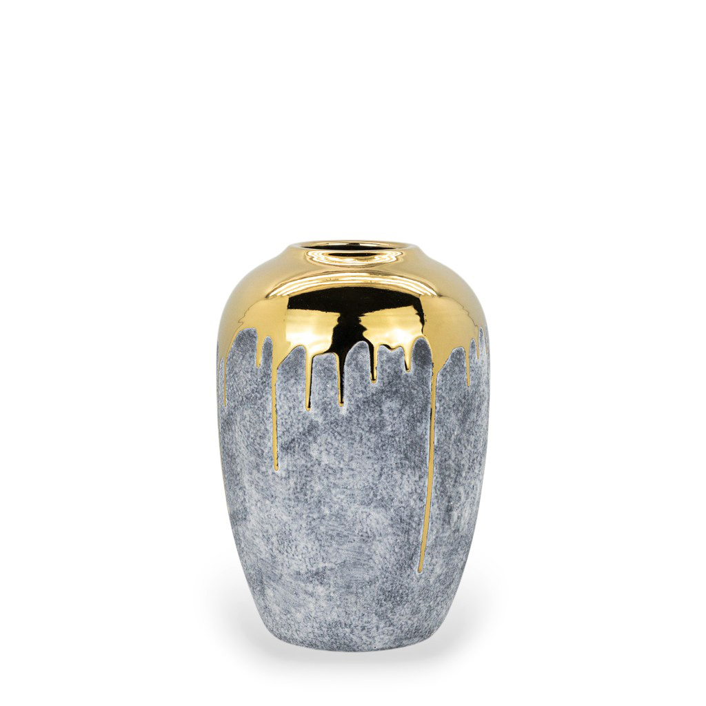 Ваза керамическая Golden Edge 27см | Интернет-магазин Кактус